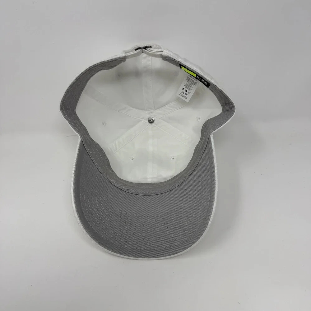 Nike Heritage86 Houston Script Adjustable Hat White Red Cotton Cap‎ 384427-10A